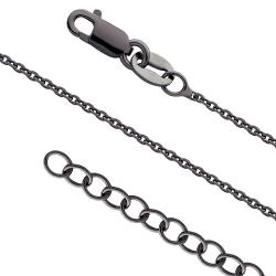 Lant argint 925 placat cu rodiu negru 45 cm LSX0072 [0]